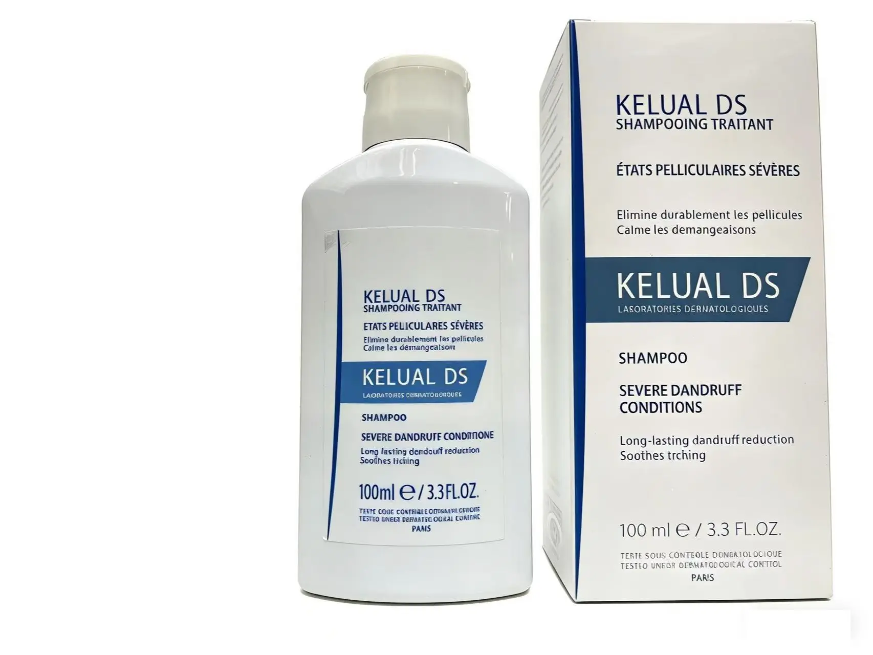 KELUAL DS Anti-Itch Soothing Dandruff Treatment Shampoo (Regular Edition) - 100ml Cleanser for Severe Relief, Daily Use, All Hair Types, Unisex, 24 Months Shelf Life, Contains Neither Harmful Additives, Any Hair Concern Friendly
