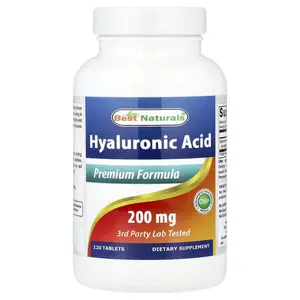 Best Naturals Hyaluronic Acid, 200 mg, 120 Tablets