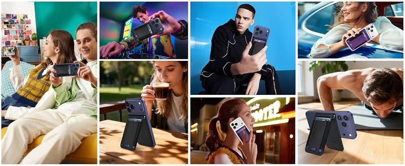 For Magsafe Wallet with Money Clip, Works with Apple Find My, Strongest Magnetic Wallet for iPhone 17/16/15/14/13/12 Series, 8-Card Holder, Adjustable Stand