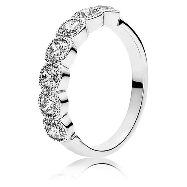 Pandora Alluring Cushion Ring Clear CZ 191019CZ-48