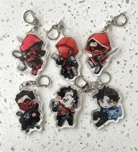 Red Hood and Nightwing acrylic charm
