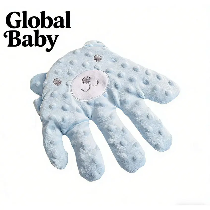 Baby Soothing Palm, Red Bean Stuffed Automatic Baby Patting Hand Soft Pacify Toy Baby Sleeping Soothing Palm Coaxing Sleeping Handy Tool Baby Sleeping Coaxing Baby Newborn Sleeping Source