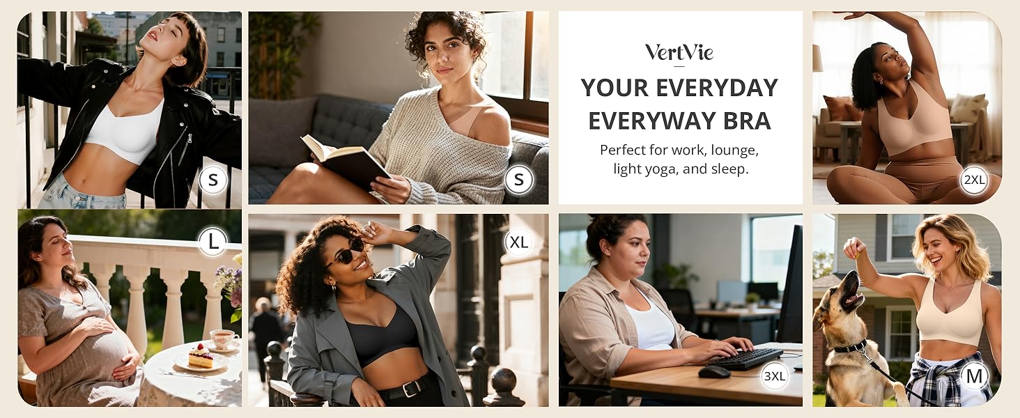 Vertvie｜EMILY Seamless Active Tank Bra, Jelly Bras, Wireless Comfort for Everyday Movement