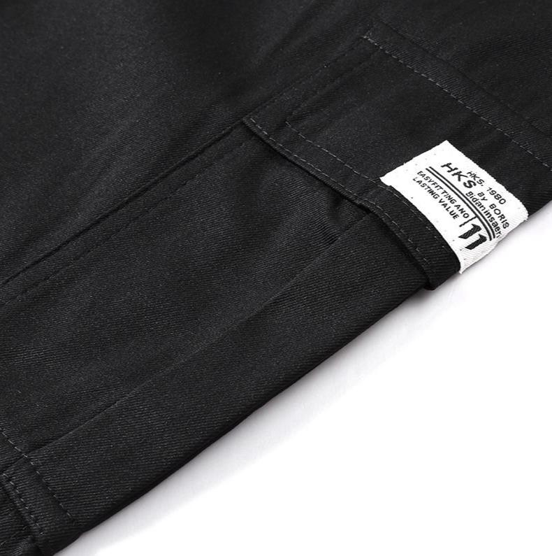 Men’s Regular Fit Solid Color Work Pants – Lightweight Casual Long Pants – Featuring multiple flap pockets and a front drawstring, suitable for outdoor work, running, and casual wear — 100% polyester, solid color, non-stretch