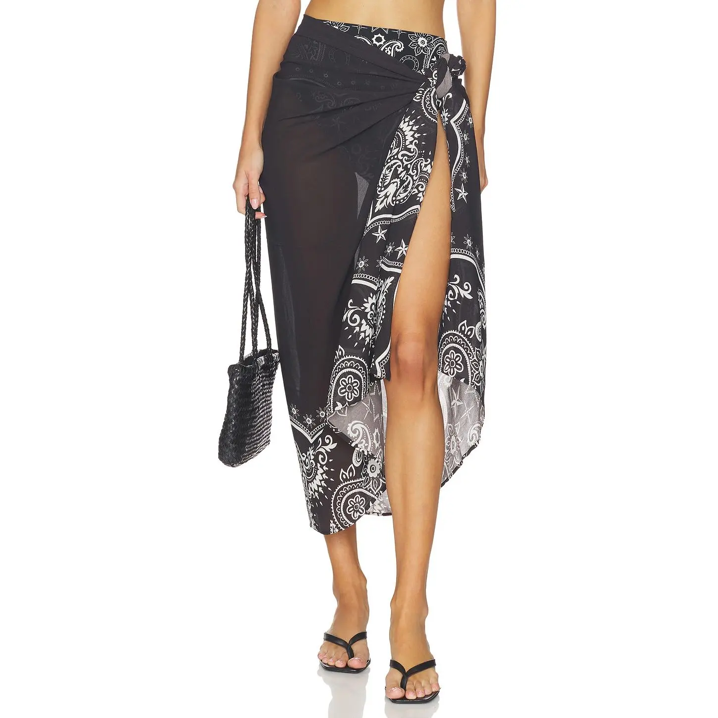 BEACH RIOT Sunny Sarong in Bandana Black