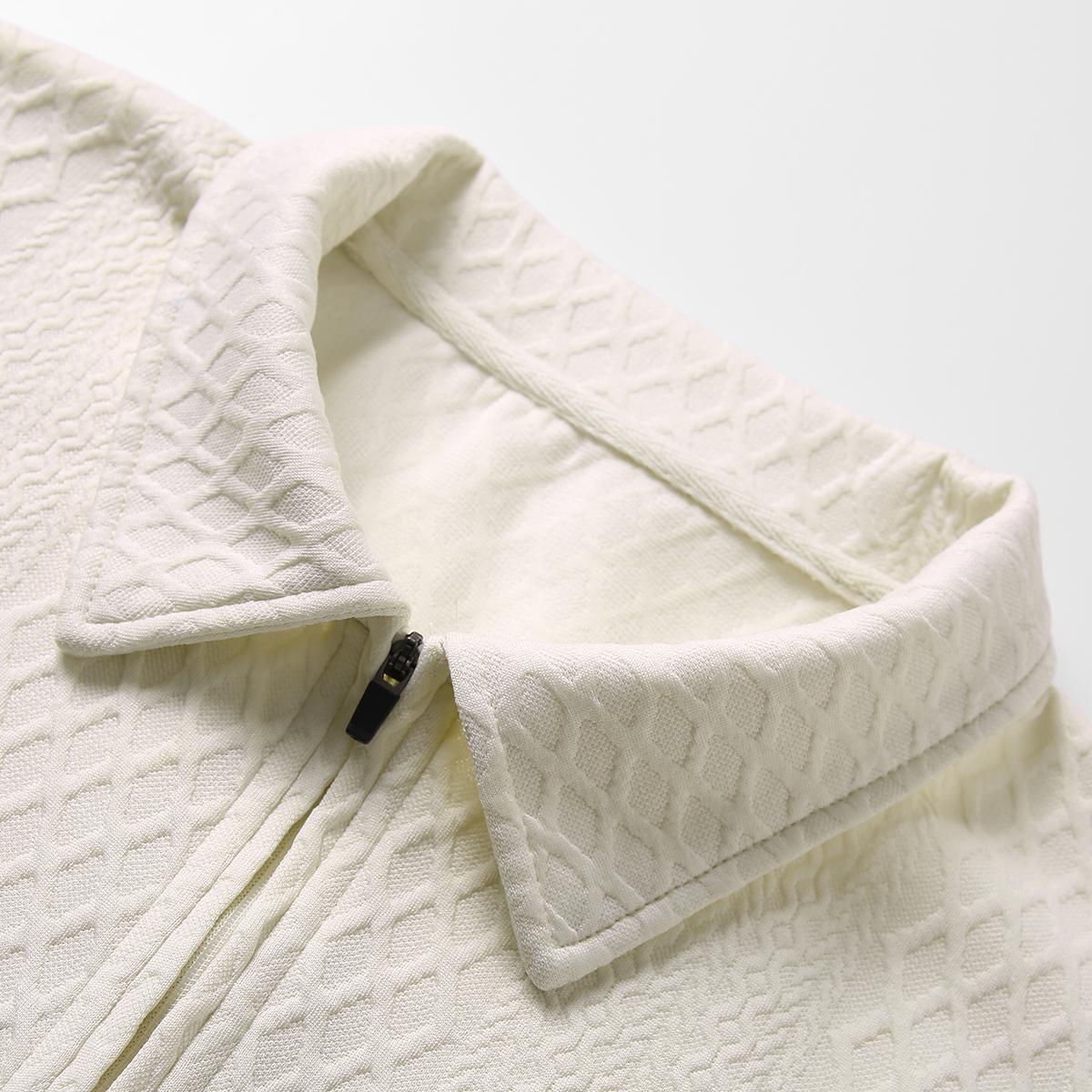 Men's two-piece set summer solid color casual sports short-sleeve polo shirt with lightweight pocket drawstring elastic waist shorts suitable for vacation beach golf outdoor sports breathable cool soft mesh fabric an essential for summer