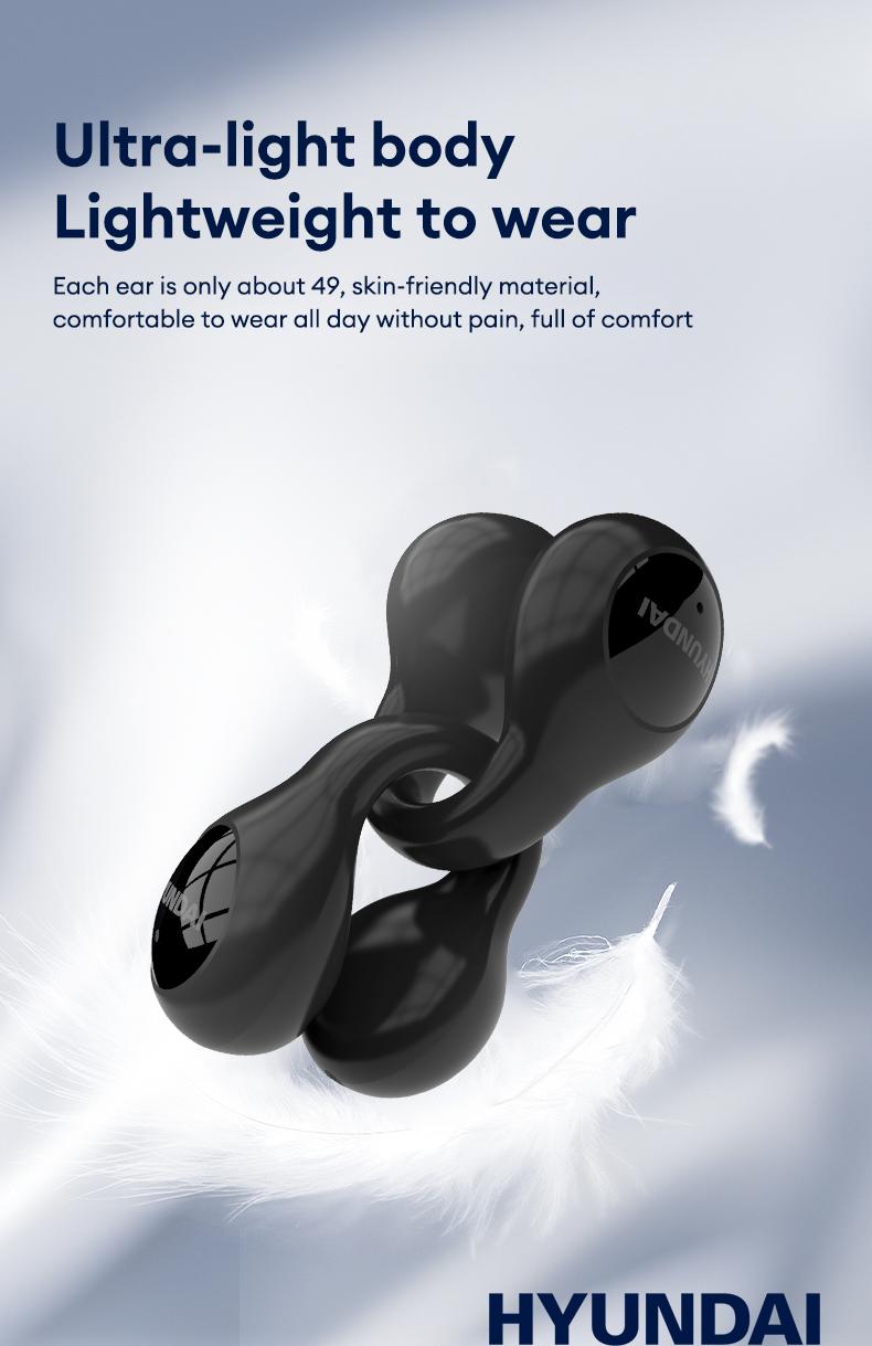 HYUNDAI LP25 Clip On Ear Wireless Headphones, Audio Wireless Earbuds Built-in Microphone for Music & Phone Call,Bluetooth Flash 5.4 Rejects Delays, Waterproof & Dustproof Comfortable for Sports & Workouts HYUNDAI LP25 Clip On Ear Wireless Headphones, Audio Wireless Earbuds Built-in Microphone for Music & Phone Call,Bluetooth Flash 5.4 Rejects Delays, Waterproof & Dustproof Comfortable for Sports & Workouts