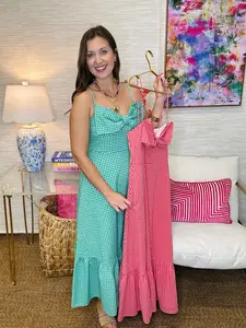 The Gingham Spring Midi- 2 Colors