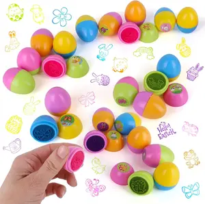 Set of 24 Pcs Self-Inking Egg Stampers Set – Perfect for Easter Party Favors, Basket Stuffers, Easter Egg Hunts, DIY School Supplies, and Easter Gifts