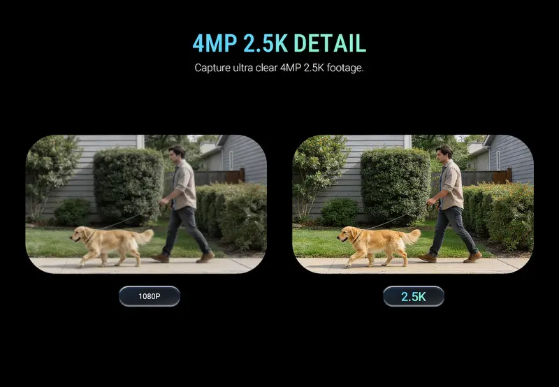 CINMOORE 4MP 2.5K Cordless Smart Wi-Fi Window Indoor Digital Camera - Home Security System, AI Full Color Night Vision, Motion Sensor, Person Detection, Easy Quick Install, SD Card&Cloud Support, 2.4GHz, Wall Mount CINMOORE 4MP 2.5K Cordless Smart Wi-Fi Window Indoor Digital Camera - Home Security System, AI Full Color Night Vision, Motion Sensor, Person Detection, Easy Quick Install, SD Card&Cloud Support, 2.4GHz, Wall Mount