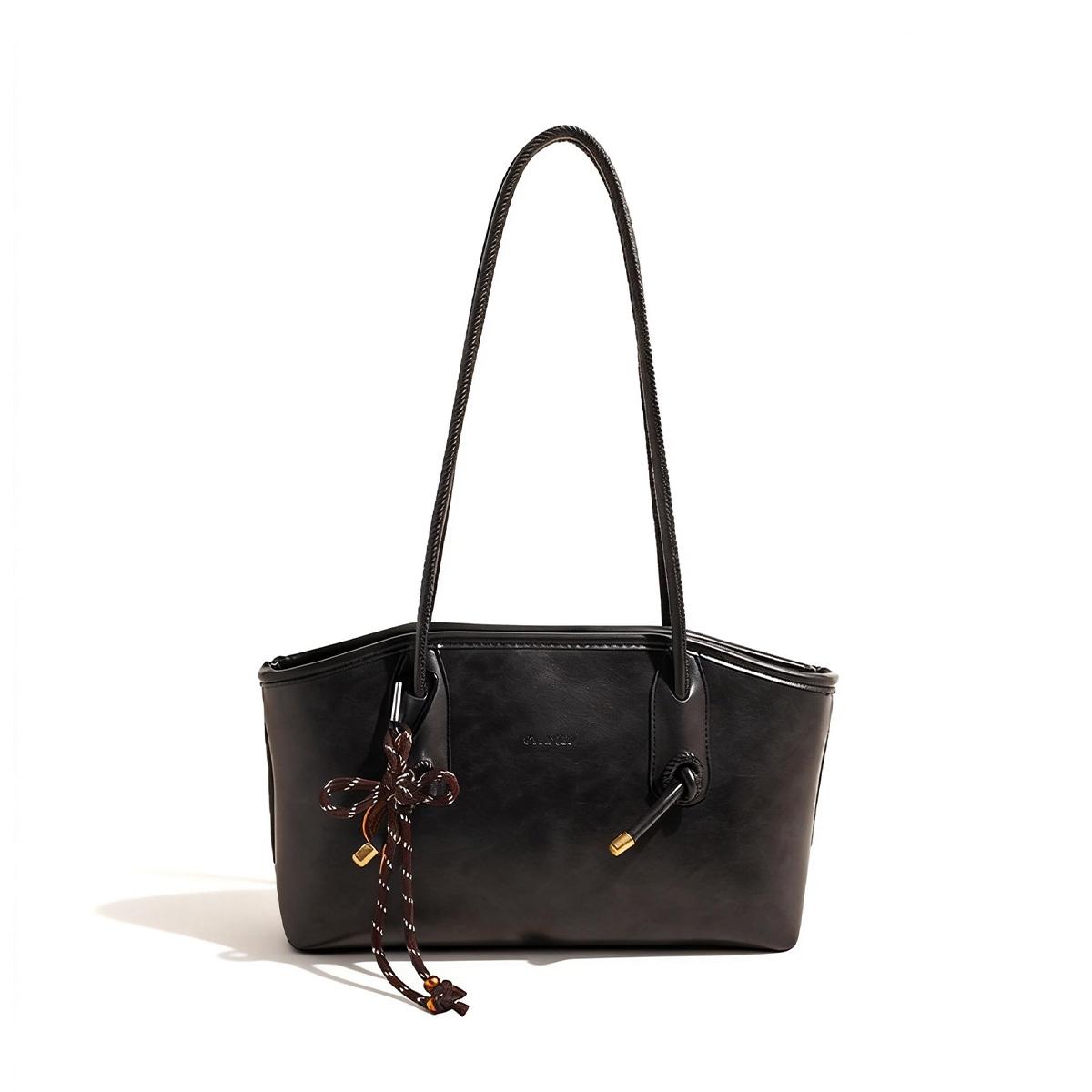 Elegant Women’s Solid-Color Shoulder Bag — Fashionable, Large-Capacity Crossbody Bag for Everyday Use; Casual, Trendy, Versatile, High-Quality Commuter Bag