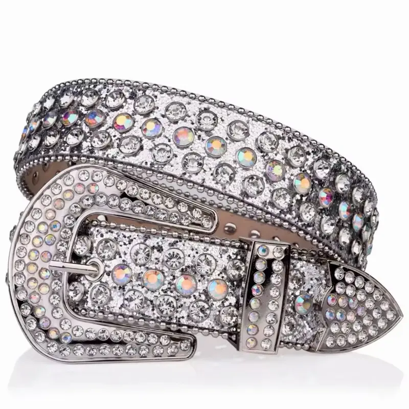 ICED OUT RHINESTONE WESTERN BELT