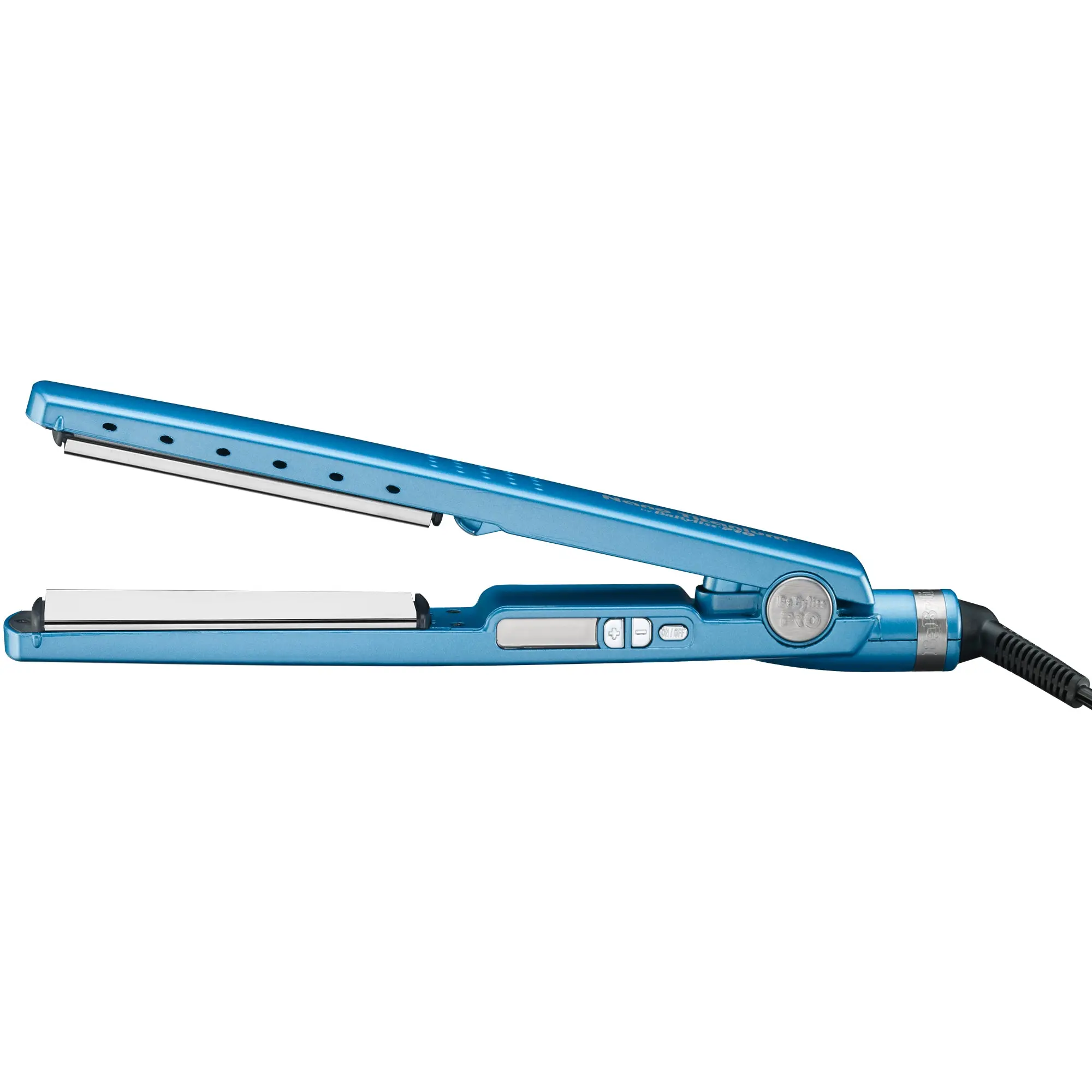 BaBylissPRO Nano Titanium BNT4091TUC Ionic Flat Iron - 1.25-Inch Durable Hair Straightener with Ultra-Smooth Plates, Digital Temp Control to 450°F, Adjustable Settings, LED Display for Frizz Reduction