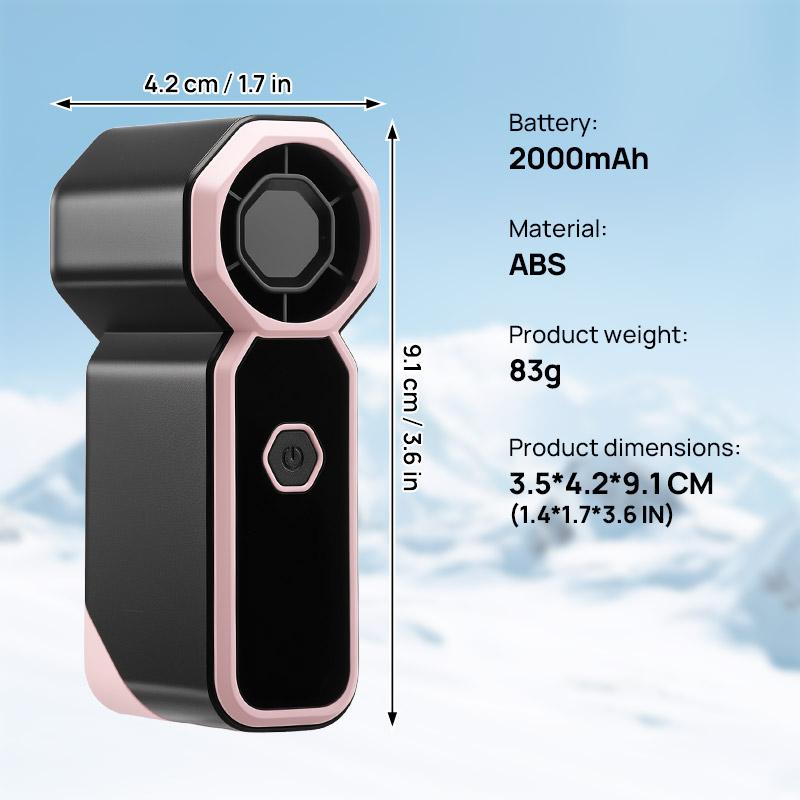 JOYTUTUS 2026 Handheld Mini Fan, 4 Wind Power USB Rechargeable Portable Fan [6-18 Working Hours] with Pocket Design 89g, Handheld Neck Desk Use, Small Personal Cooling Travel/Summer/Concerts Essentials, Valentines Day Gifts for Her, Women Men Kids