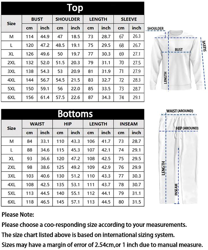 Men's 2 Piece Sweatsuits Outfits Casual Crewneck Jacquard Sweatshirt Joggers Set High Quality Fabric Classic Design for Fall Winter Spring