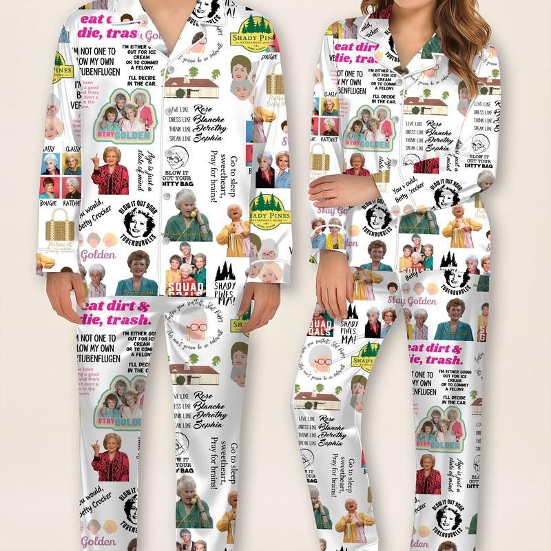 Golden Girls Women Pajamas, Stay Golden Pajamas Pants, Golden Girls Holiday Pajamas, Stay Golden Girls Women Pajamas