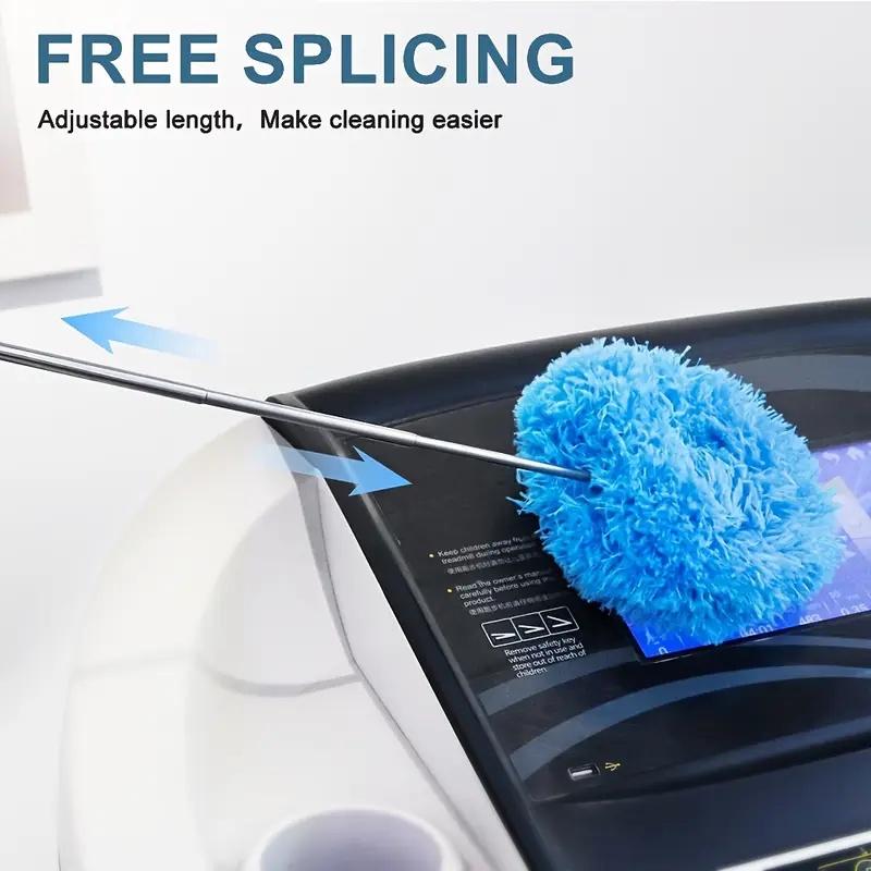 Extendable Microfiber Ceiling Fan Duster - Long Handle, Dust-Locking, Reusable & Machine Washable, Effortless Cleaning Brush for High Ceilings & Ceiling Fans, Ceiling Fan Cleaner，Christmas gifts