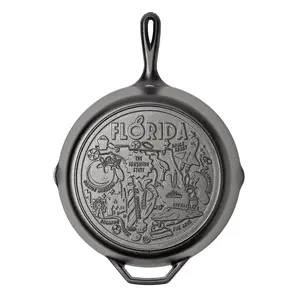 American Road Trip: 12 Inch Seasoned Cast Iron Skillet, Florida