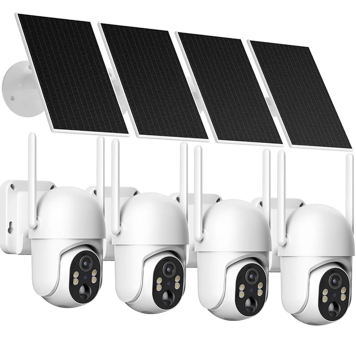 GMOX 4G LTE Cellular Security Cameras Outdoor Wireless, 360° Live Video, AI PIR Motion, 2K Night Vision, Build in SIM Card(Data refill is required)