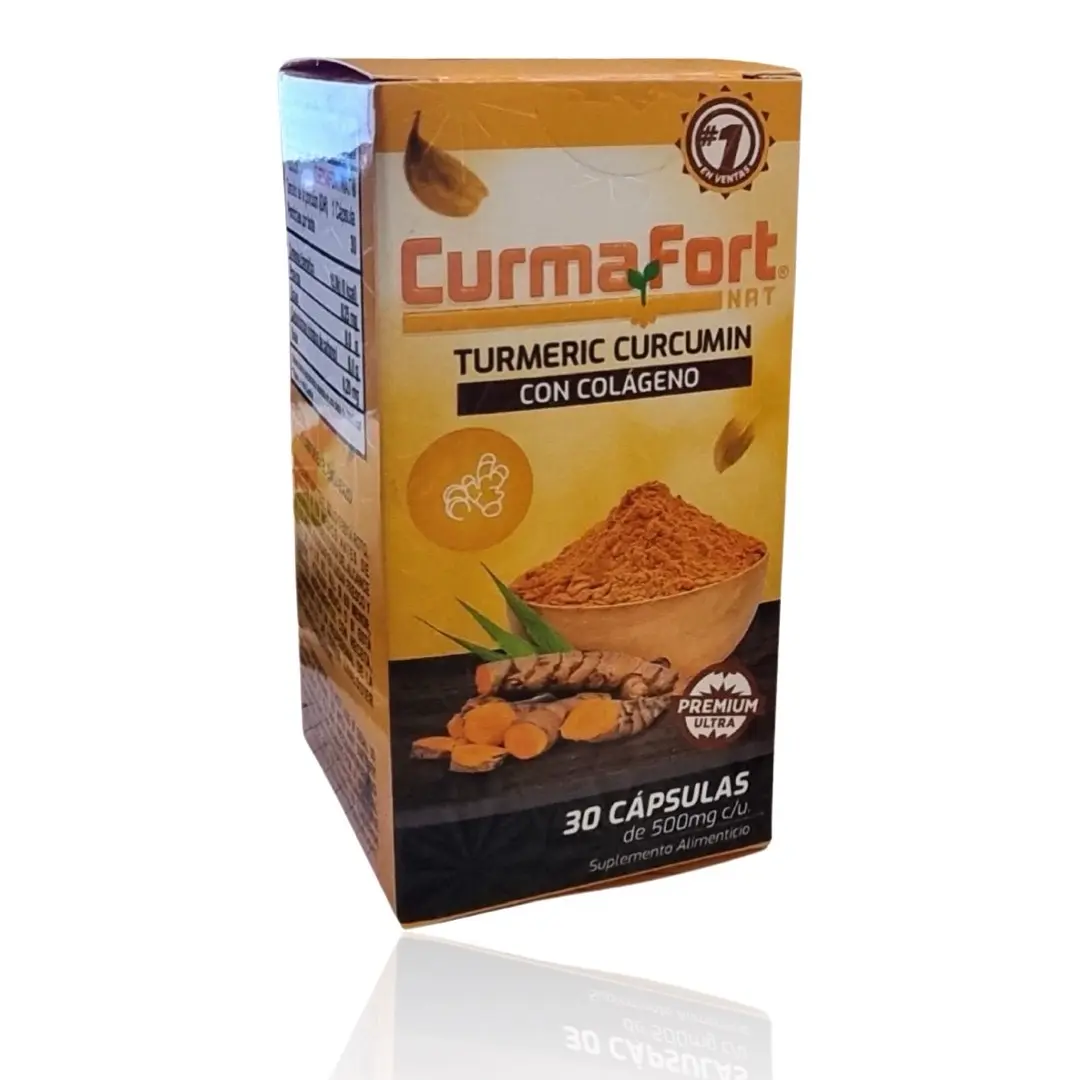 CurmaFort NAT Turmeric Curcumin with Collagen – 30 Capsules
