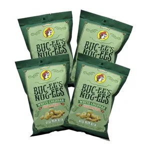 Buc-ee's White Cheddar Habanero Air Puffed Snack - Crispy Crunchy Bite Size Snacks for On-the-Go Parties & Salads