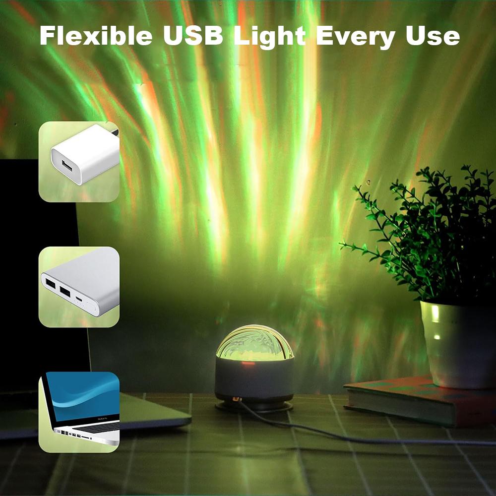 2 Scene-7 Color Star Projector Light with Music Rhythm, Ocean Wave & 3D Water Ripple Effects, Romantic Night Light for Bedroom, Party, Best Gift for Kids & Lovers