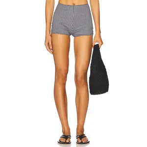 Yellow The Label Otto Short in Checkered
