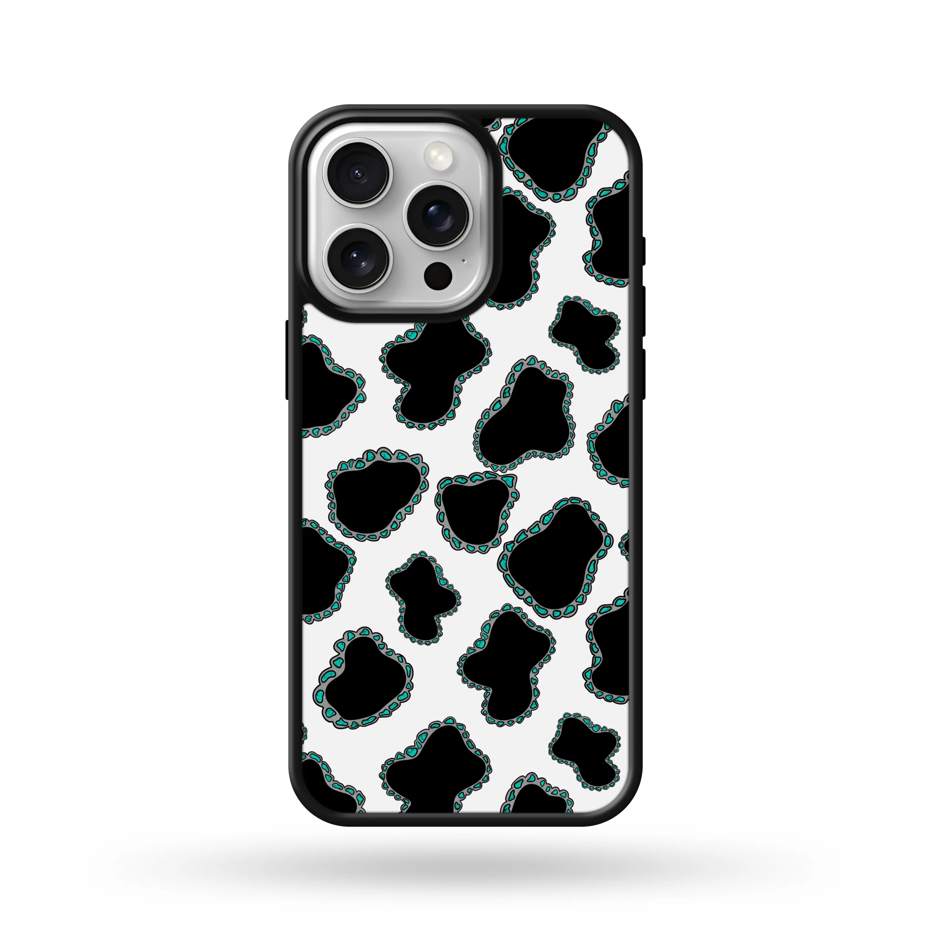 Turquoise Gem Cowprint Phone case