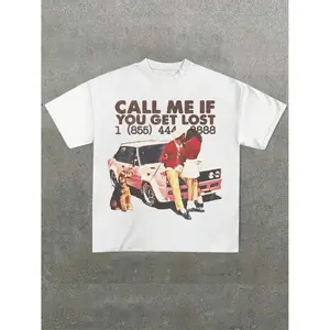 Call Me If You Get Lost Graphic Casual Soft Short Sleeve Pure Cotton T - Shirt