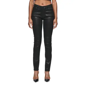 Skinny Mid Rise Coated