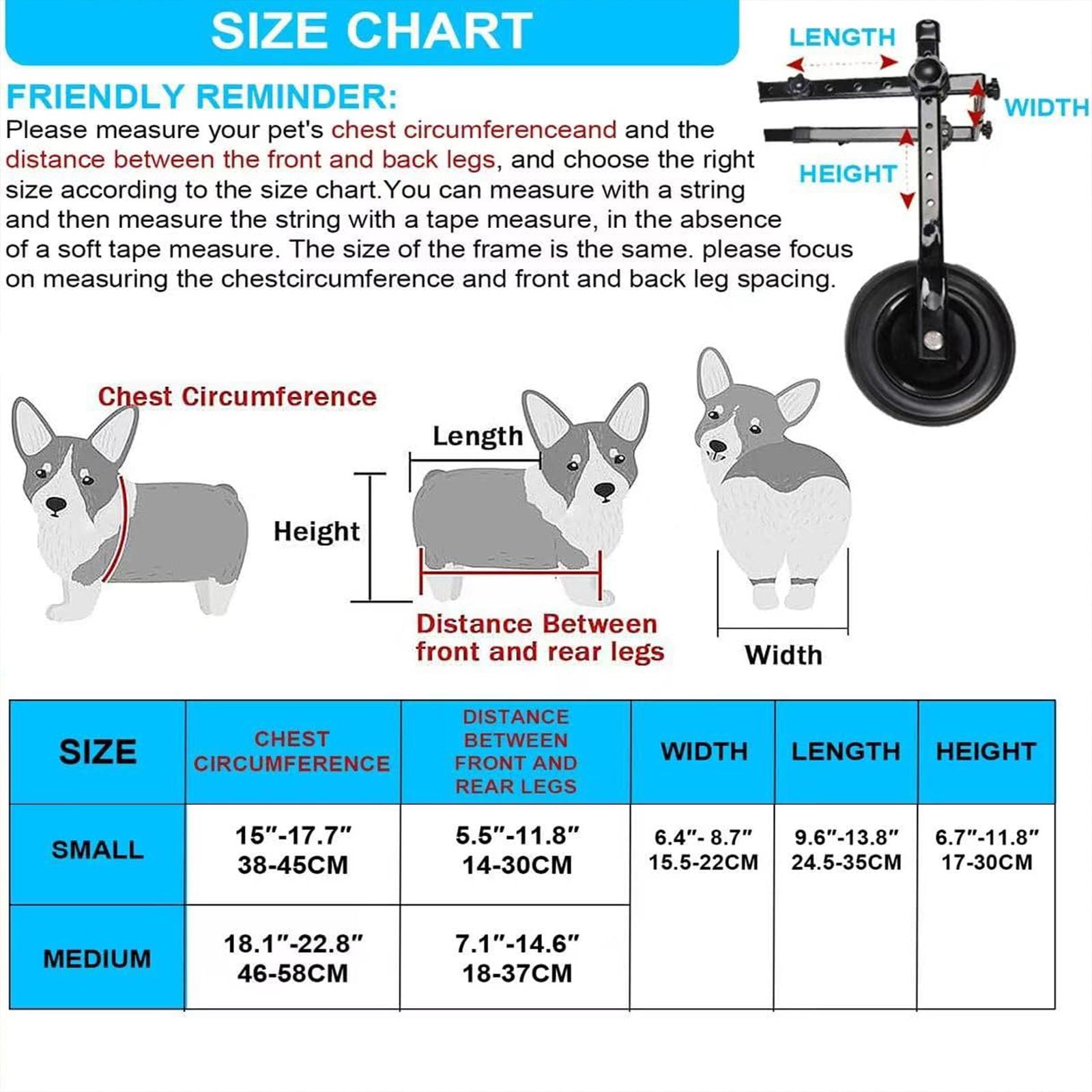 Dog Wheelchair for Back Legs, Dog Wheelchair Cart, Doggy/cat Wheelchairs with Disabled Hind Legs Walking, Mobility Aids for Small Pets Hind Limbs, Dogs Carts with Wheels, Light Weight,S/M Dog Wheelchair for Back Legs, Dog Wheelchair Cart, Doggy/cat Wheelchairs with Disabled Hind Legs Walking, Mobility Aids for Small Pets Hind Limbs, Dogs Carts with Wheels, Light Weight,S/M