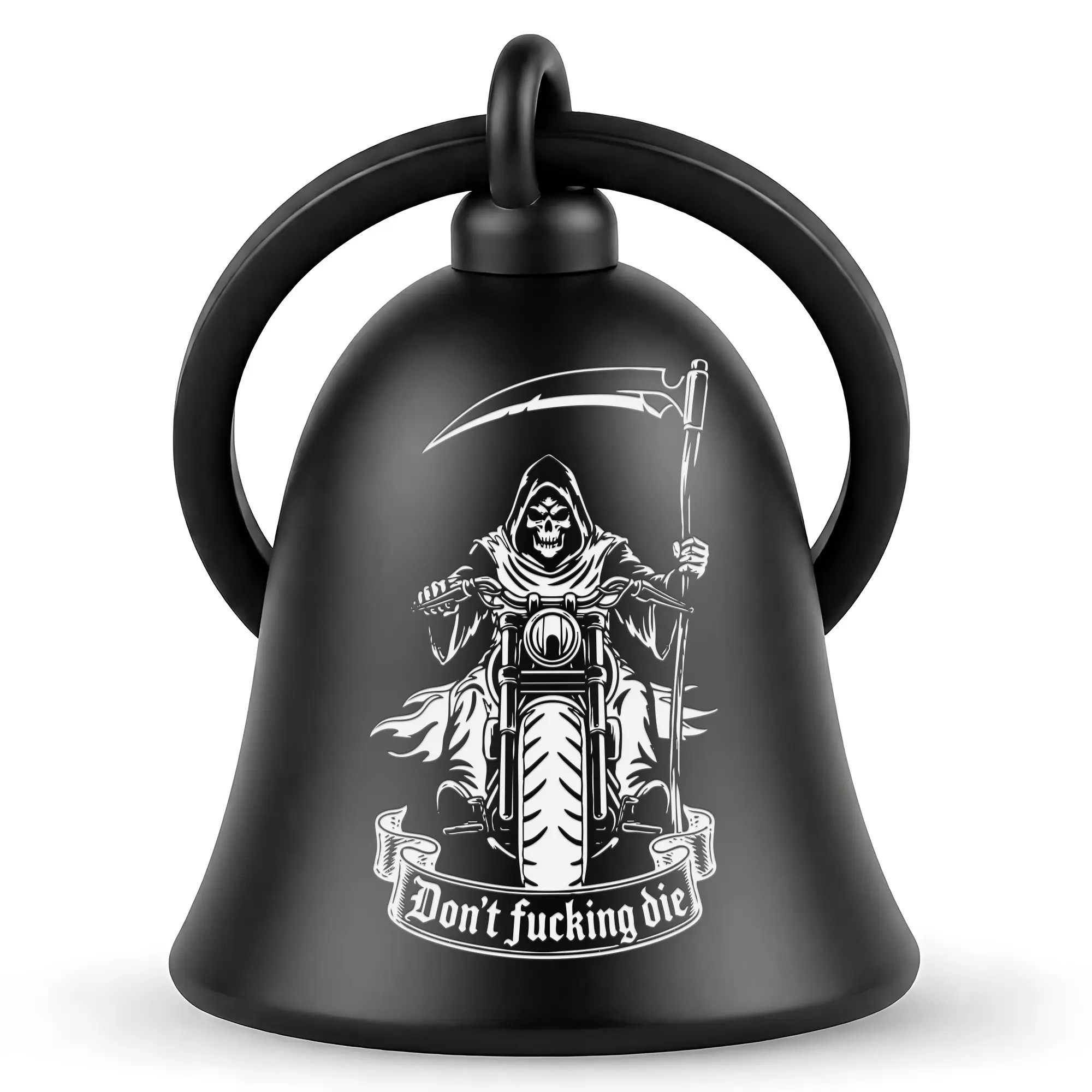 Guardian Bell | Grim Reaper Motorcycle Bell | Ride Safe Gift for Bikers