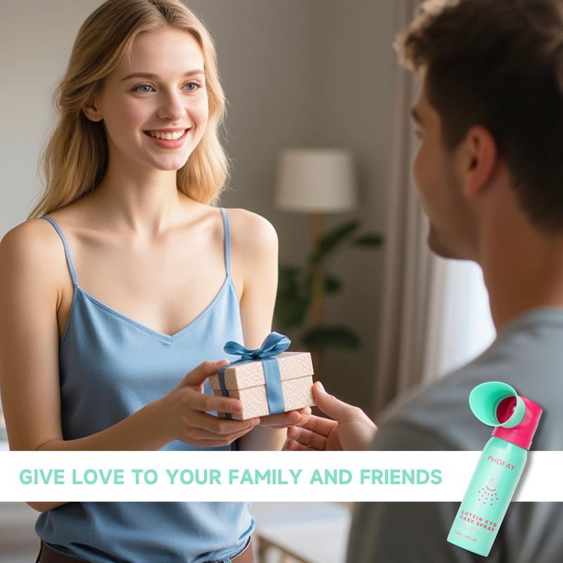 PHOFAY Optometrist-Recommended Lutein Dry Eye Spray, 2.37 fl oz, effectively relieves dry eyes, moisturizes, cleanses, refreshes, and soothes the eyes. Perfect for long-time work, frequent phone use, gamers, and students. Christmas gift