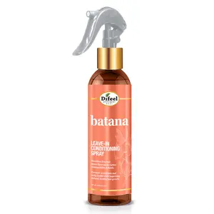 Difeel Batana Oil Leave-in Conditioning Spray 8 oz. - Moisturizing Vegan Haircare with Organic Keratin for Thicker Fuller Hair