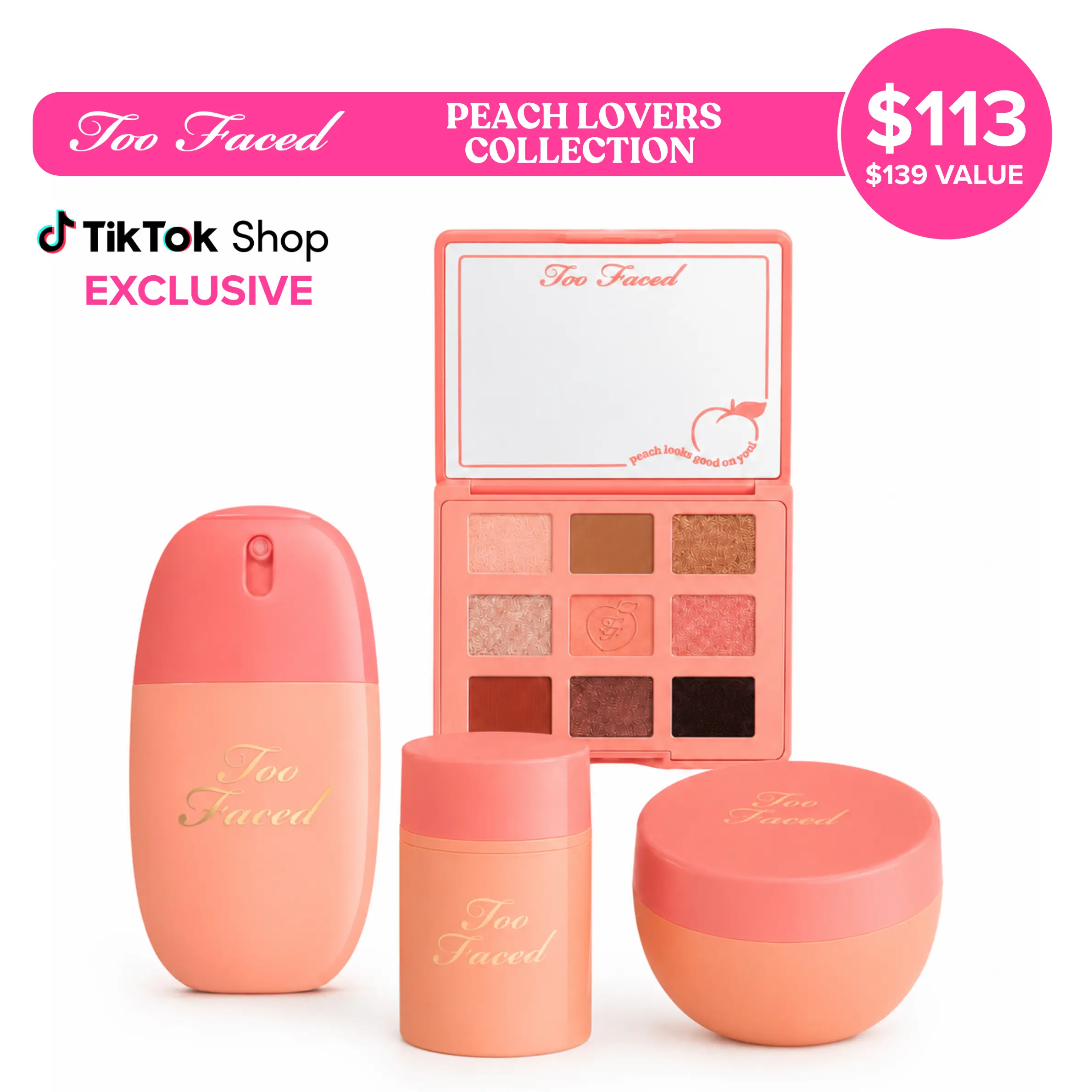 NEW Too Faced Peach Lovers Collection