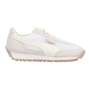 PUMA Womens Easy Rider Ballet Lace Up Sneakers Shoes Casual - Beige, White