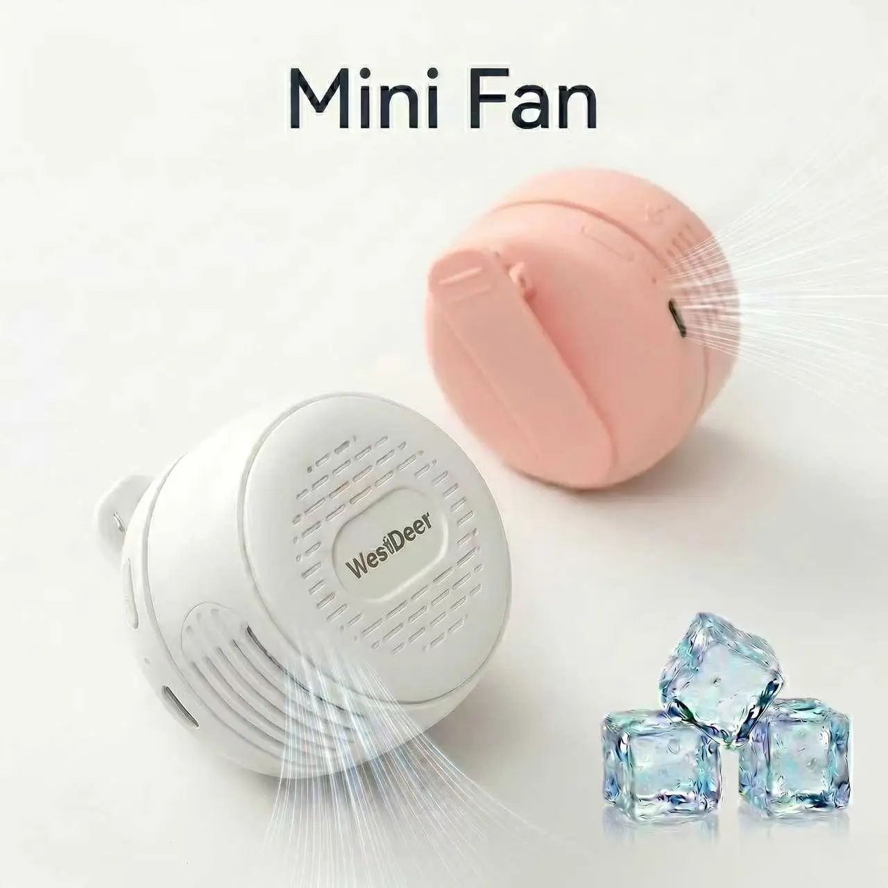 Windyway New Portable Clip-On Fan, 360° Rotatable Mini Bladeless Fan for Shirt & Waist, 3-Speed Quiet Wearable Personal Fan, USB-C Rechargeable Whirlwind Fan for Outdoor, Travel & Stroller,Great Gift Ideas for Summer,back to school,back to school haul