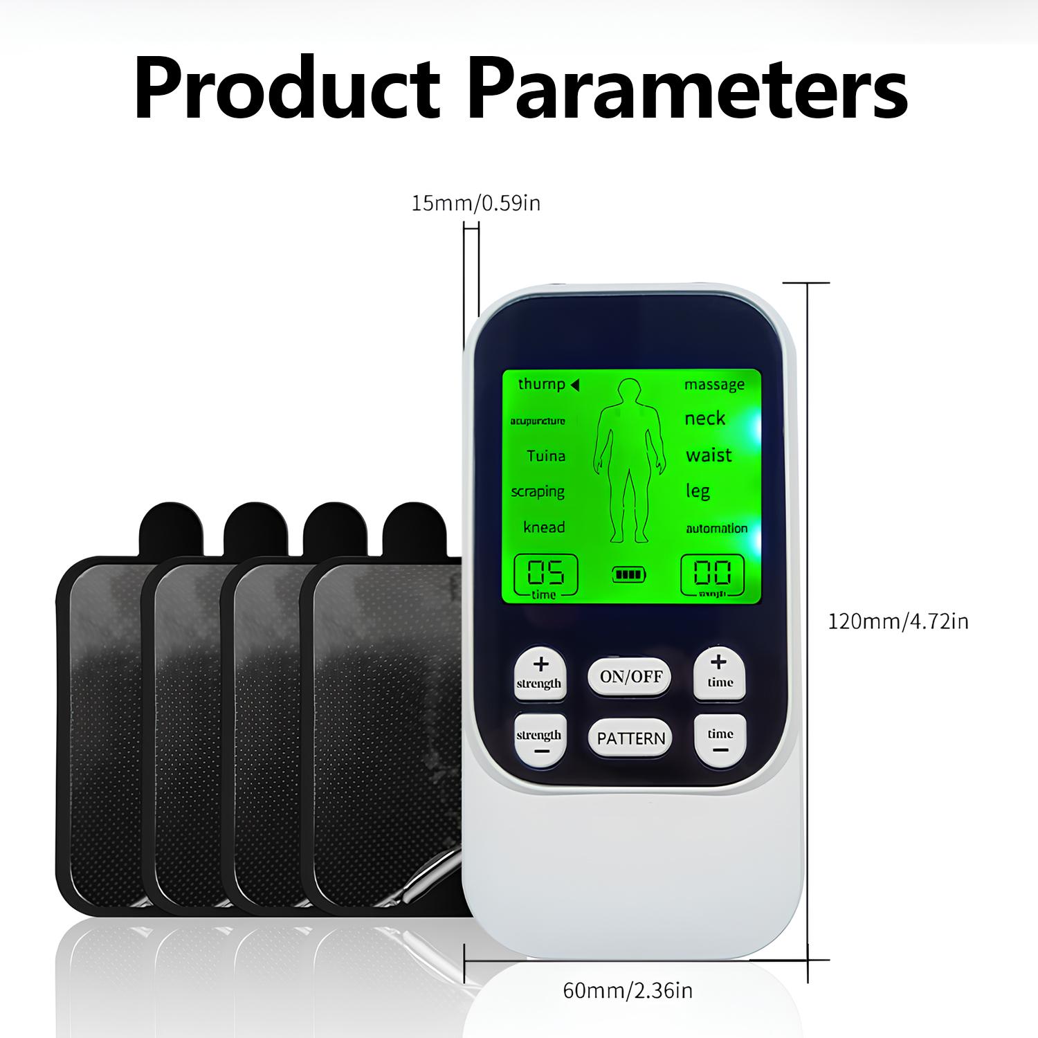 TENS Unit Muscle Stimulator for Pain Relief Therapy Electronic Muscle Relaxer for Shoulder Back & Neck Pain Relief Electronic Pulse Massager