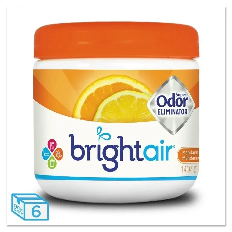 bright air super odor eliminator, mandarin orange and fresh lemon, 14oz