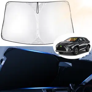Canvcle Windshield Sun Shade for 2016-2022 Lexus RX 350 450h Accessories Sunshade Window Sun Visor Protector Foldable Blocks UV Rays Keep Your Car Cooler Double Thickness Material Air Condition Works Faster Easy Install Store