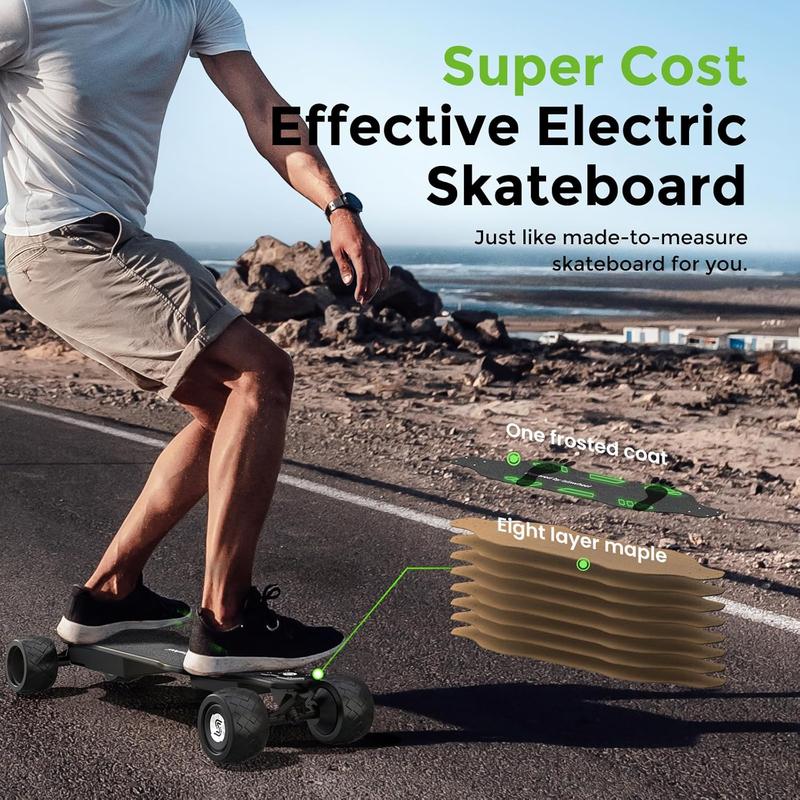 【Valentine's Day】High-Speed Electric Skateboard with Remote Control, 32MPH/30MPH/12MPH/9MPH Top Speed, 3000W/1200W/500W/450W Motor, Powerful Electric Longboard Skateboard to Scooter for Adults &Teens Removable Battery Quick Replacement 【Valentine's Day】High-Speed Electric Skateboard with Remote Control, 32MPH/30MPH/12MPH/9MPH Top Speed, 3000W/1200W/500W/450W Motor, Powerful Electric Longboard Skateboard to Scooter for Adults &Teens Removable Battery Quick Replacement