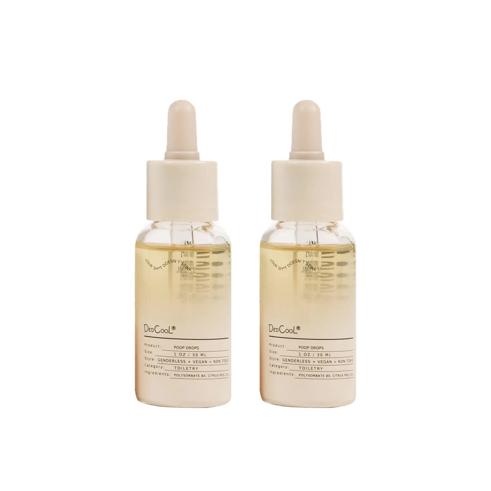 DedCool Poop Drop Duo | Red Dakota + Taunt Bathroom Deodorizer Set | Travel-Friendly Toilet Spray Bundle