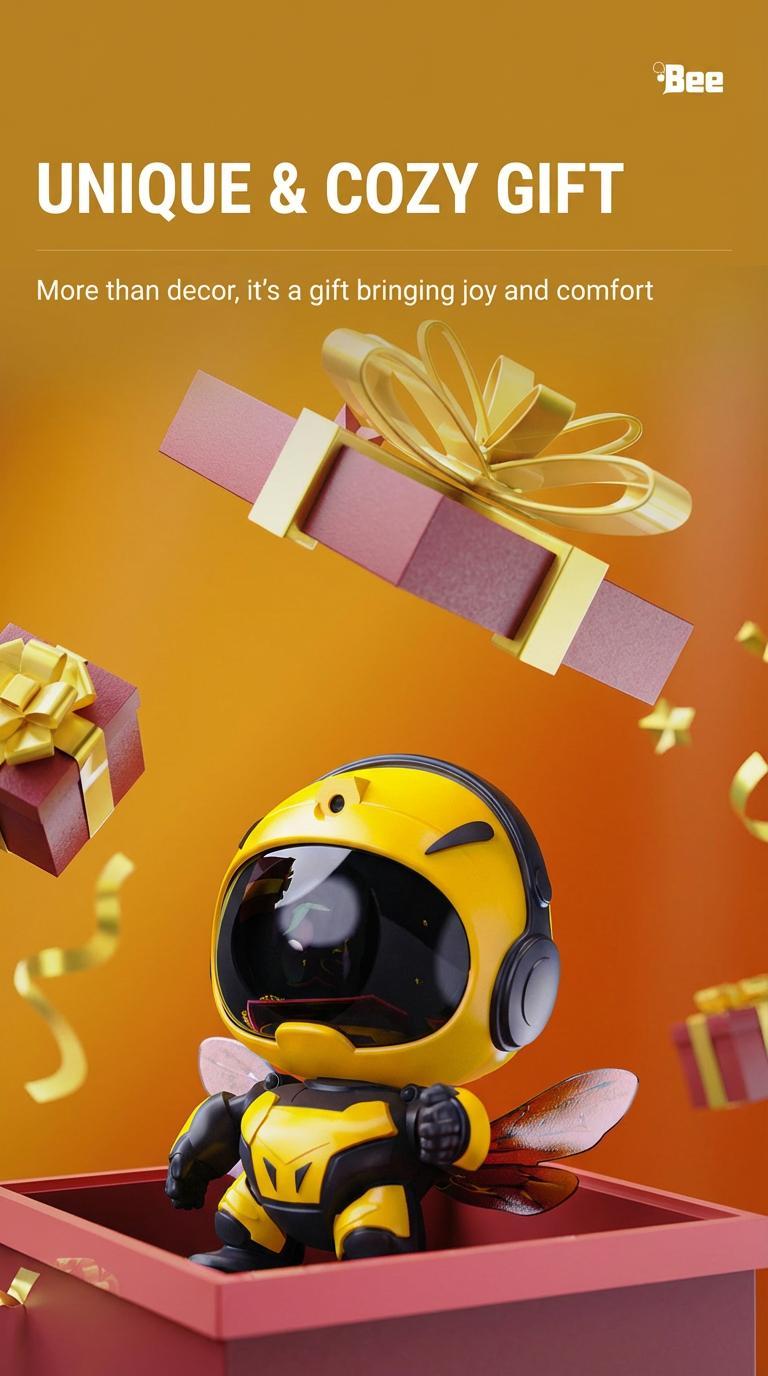 Gen 2 Bee Astronaut Galaxy Projector Night Light, Bluetooth Star Projector with Remote & Timer, LED Nebula Ceiling Light for Kids Room, Bedroom Decor, Cute Honeybee Aesthetic Lamp, Romantic Gift for Couples, Valentine’s Day & Christmas Gen 2 Bee Astronaut Galaxy Projector Night Light, Bluetooth Star Projector with Remote & Timer, LED Nebula Ceiling Light for Kids Room, Bedroom Decor, Cute Honeybee Aesthetic Lamp, Romantic Gift for Couples, Valentine’s Day & Christmas