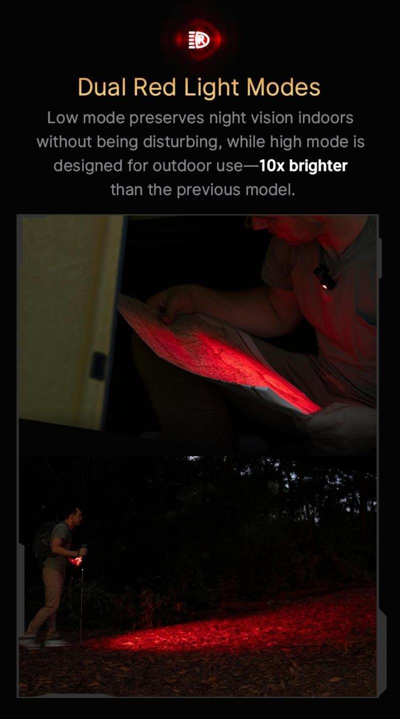 OLIGHT Oclip Pro Clip on Flashlight with Floodlight Spotlight and Red Light