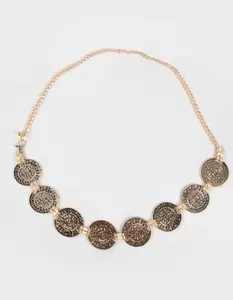 Coin Disc Chain Belt, Gold