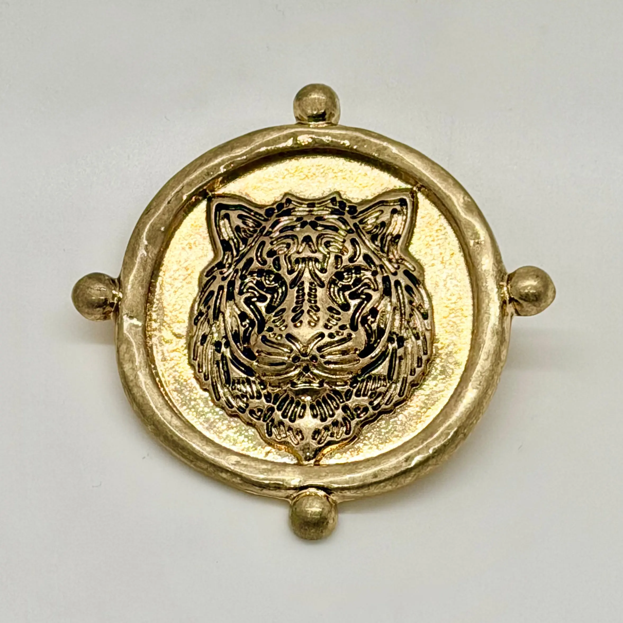 Golden Tiger Brooch
