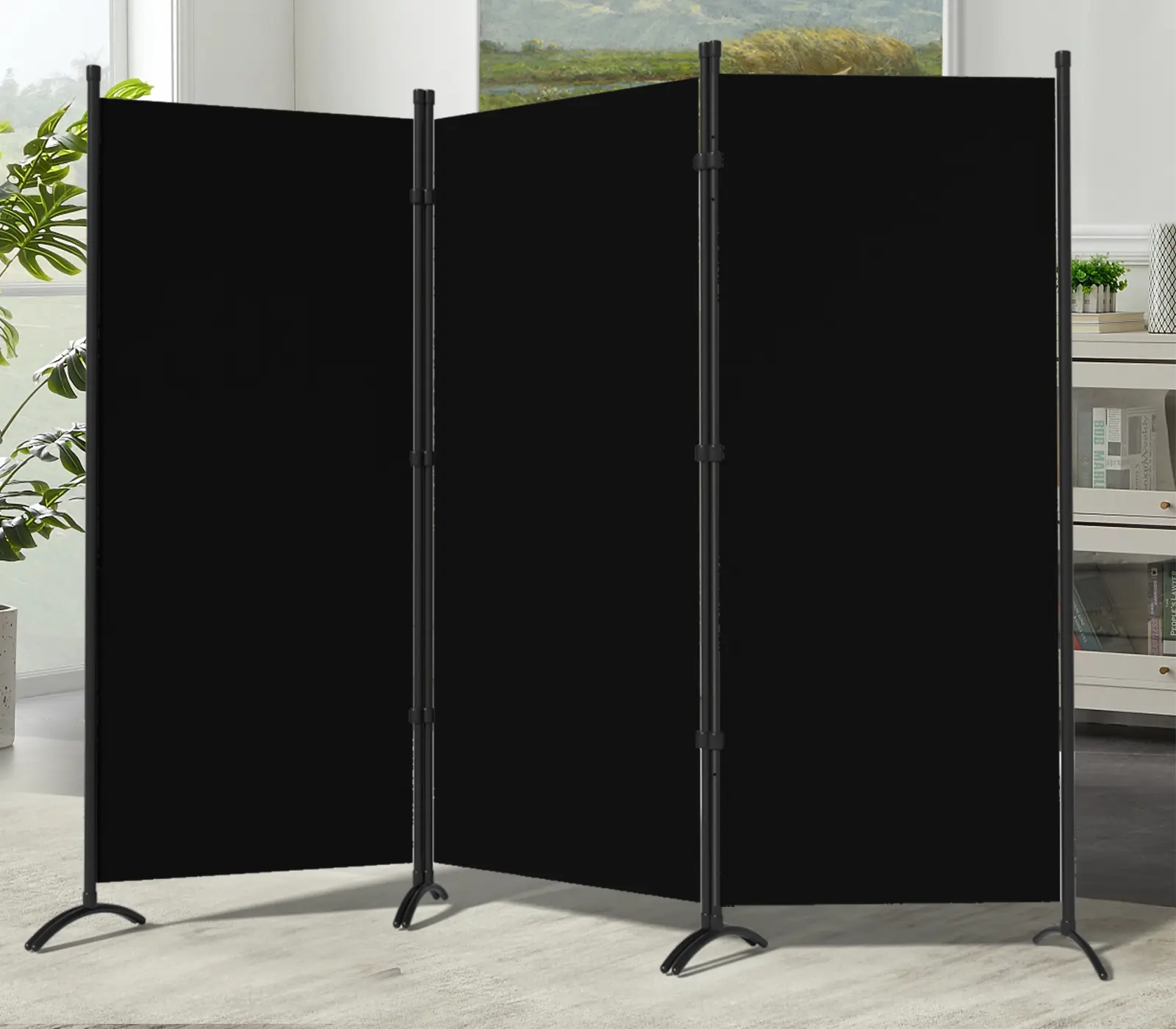 Gaptainer 3 Panel Room Divider,6 FT Folding Privacy Panel Screens for Office Home Dorm Separation,Freestanding Patition Screen Fabric Panel Wall homeessentials