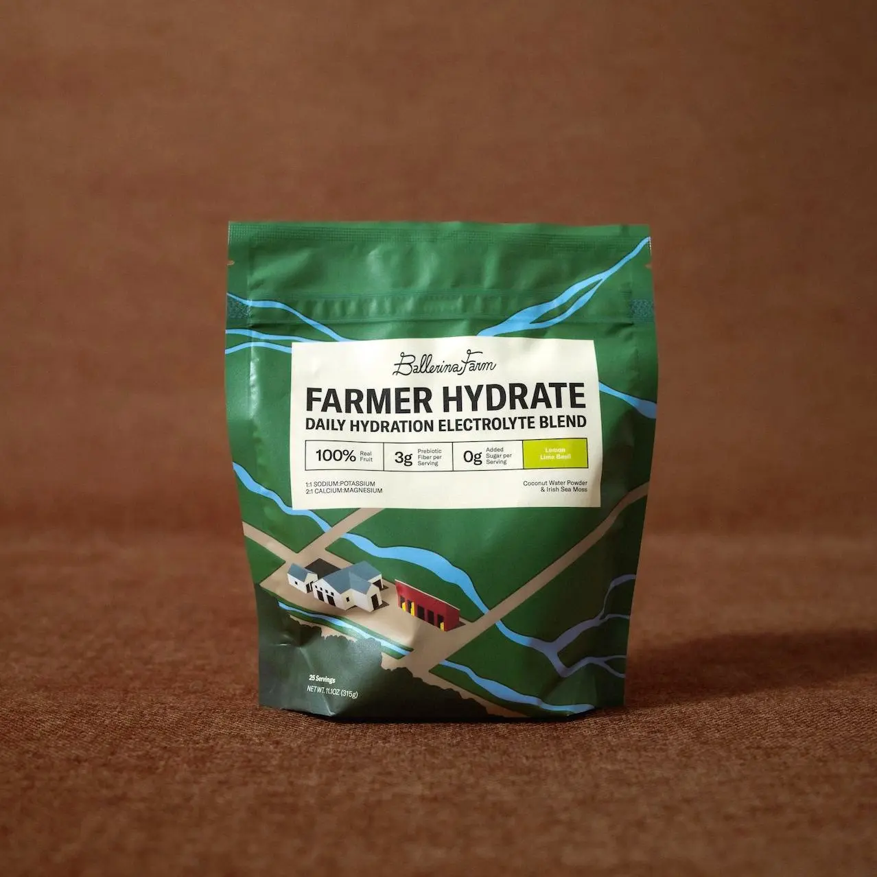 Farmer Hydrate - Electrolytes Made From Real Fruit, French Salt, & Organic Coconut Water