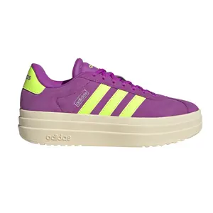 adidas Womens Vl Court Bold Lace Up Sneakers Shoes Casual - Pink
