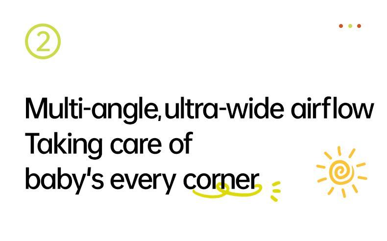 JISULIFE Stroller Fan Life2 Portable Baby Crib Fan with 100 Speeds Air Purify & Air Turbo Tech Bladeless Battery Powered for Home Office & Camping - Rubber